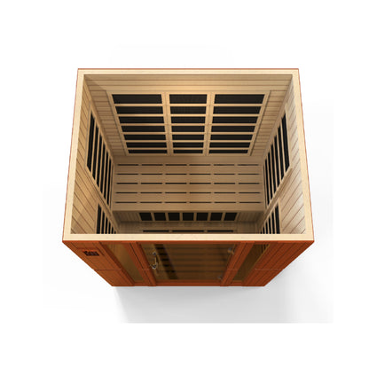 Dynamic Bellagio 3-person Low EMF (Between 5-10MG) FAR Infrared Sauna (Canadian Hemlock) DYN-6306-02