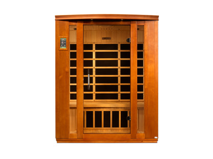 Dynamic Bellagio 3-person Low EMF (Between 5-10MG) FAR Infrared Sauna (Canadian Hemlock) DYN-6306-02