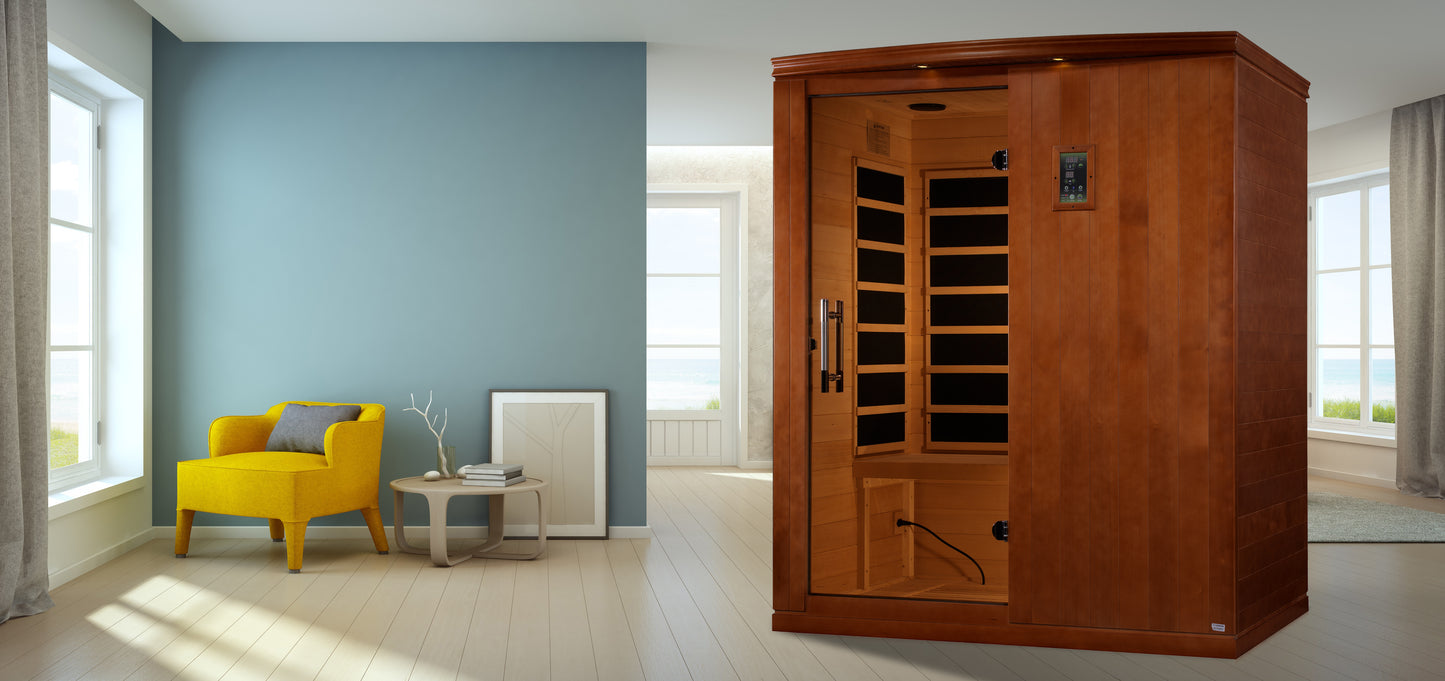 Dynamic Madrid Elite 3-person Ultra Low EMF (Between 3-5MG) FAR Infrared Sauna (Canadian Hemlock)
DYN-6310-04 Elite