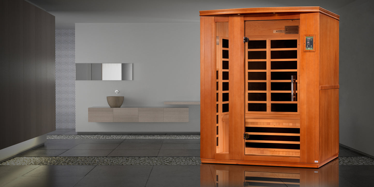 Dynamic Lugano Elite 3-person Ultra Low EMF (Between 3-5MG) FAR Infrared Sauna (Canadian Hemlock)
DYN-6336-02 Elite