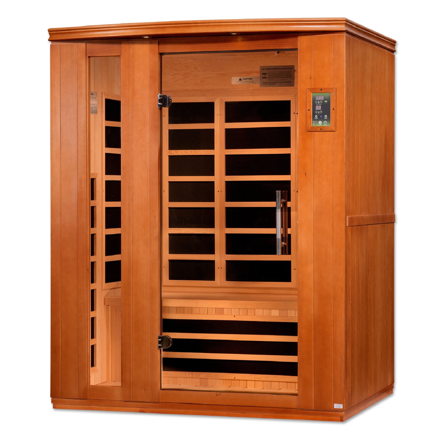Dynamic Lugano 3-person Low EMF (Between 5-10MG) FAR Infrared Sauna (Canadian Hemlock) DYN-6336-02