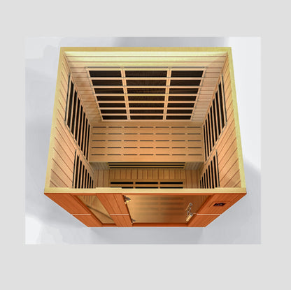 Dynamic Lugano 3-person Low EMF (Between 5-10MG) FAR Infrared Sauna (Canadian Hemlock) DYN-6336-02