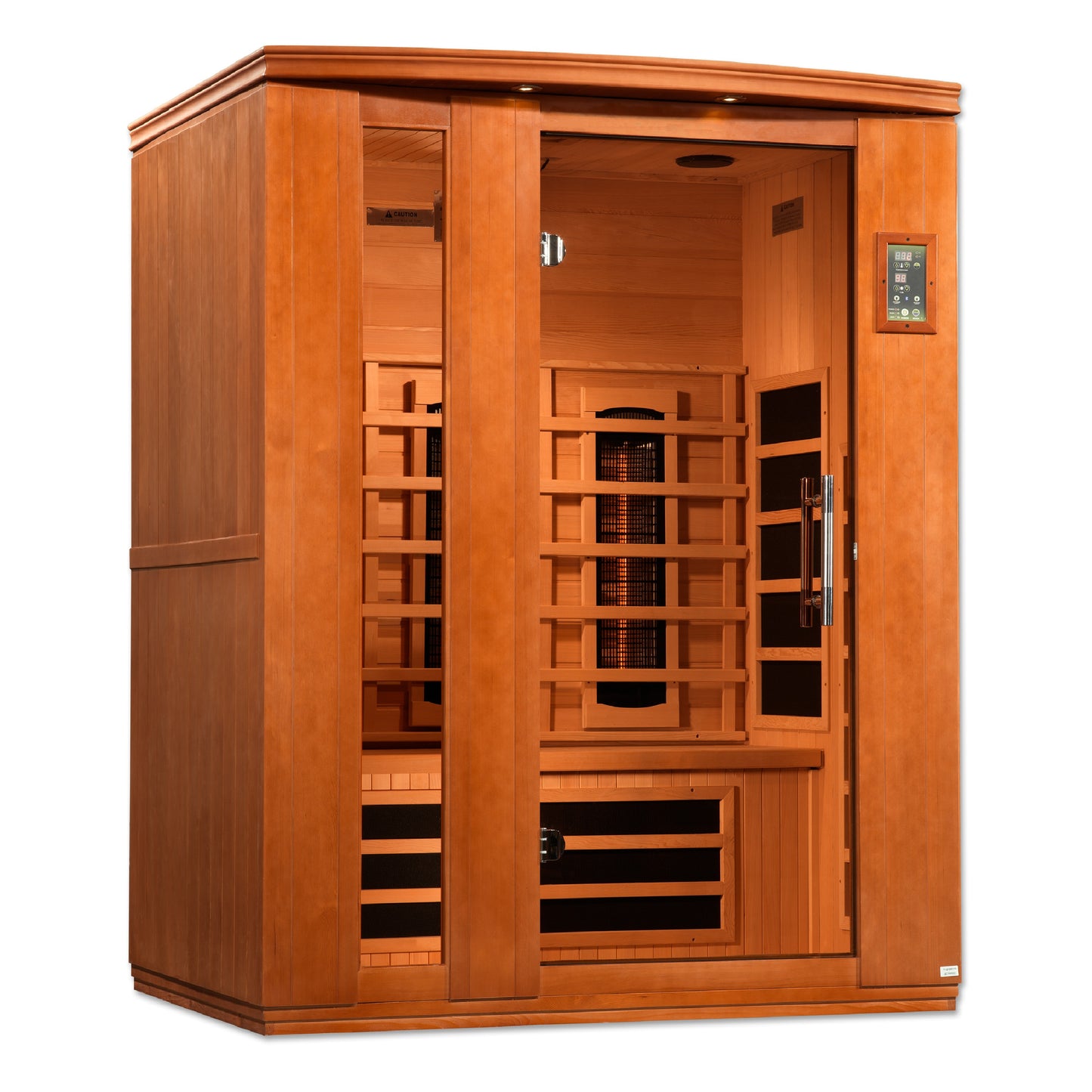 Dynamic Lugano 3-Person Full Spectrum Near Zero EMF (Under 3MG) FAR Infrared Sauna (Canadian Hemlock) DYN-6336-03 FS
