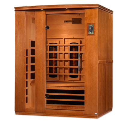 Dynamic Lugano 3-Person Full Spectrum Near Zero EMF (Under 3MG) FAR Infrared Sauna (Canadian Hemlock) DYN-6336-03 FS
