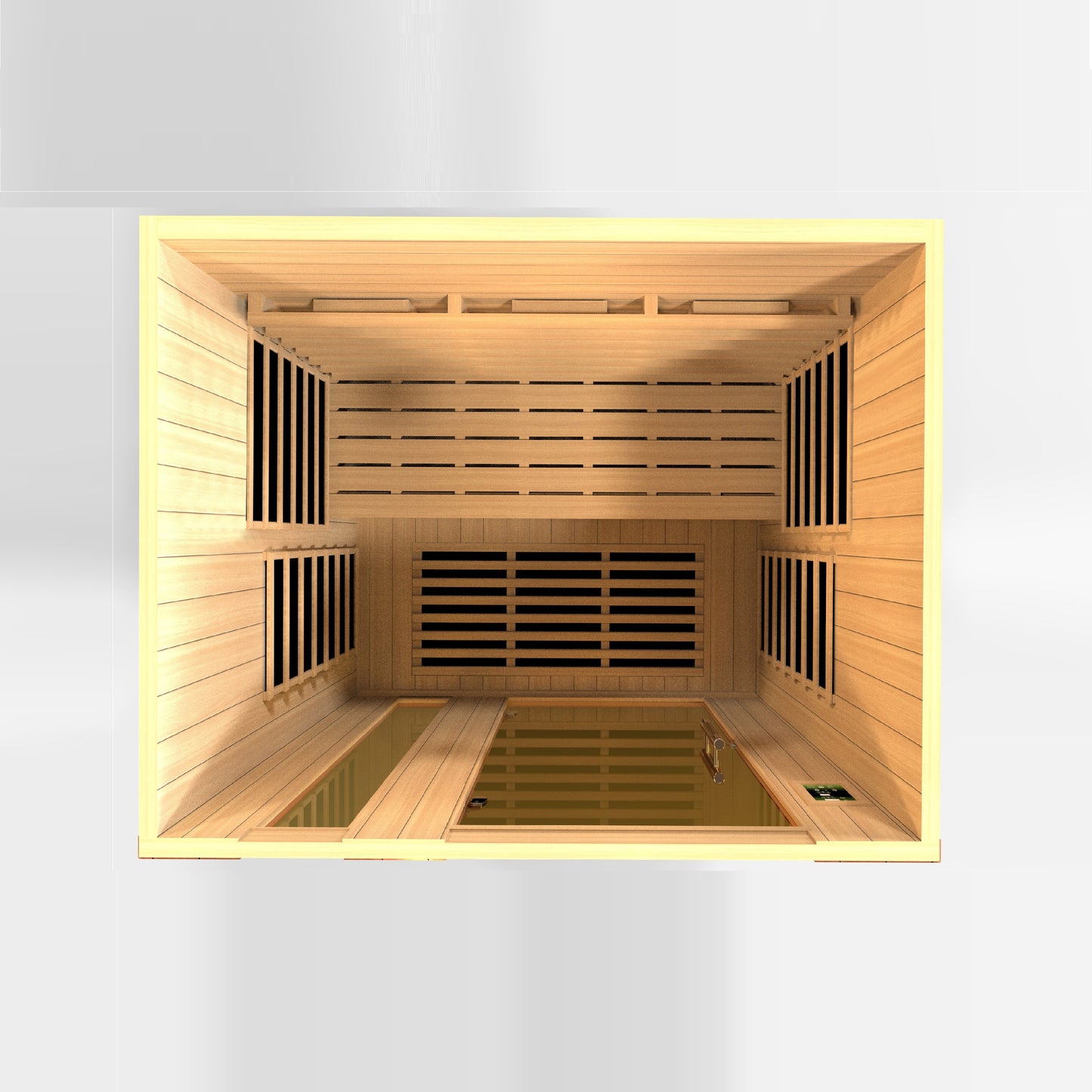 Dynamic Lugano 3-Person Full Spectrum Near Zero EMF (Under 3MG) FAR Infrared Sauna (Canadian Hemlock) DYN-6336-03 FS
