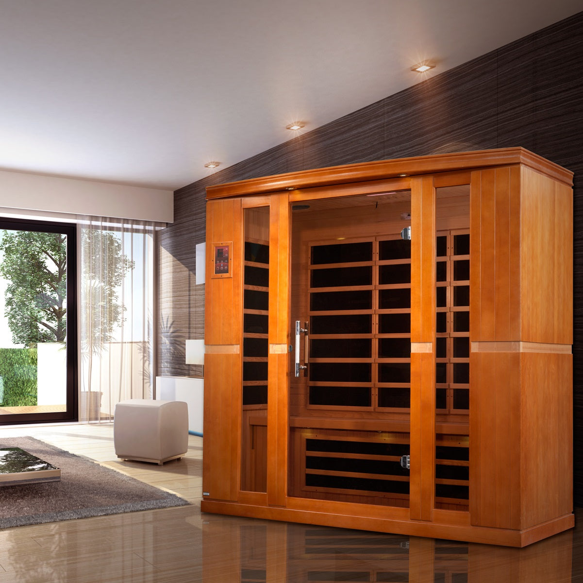 Dynamic Bergamo Elite 4-person Ultra Low EMF (Between 3-5MG) FAR Infrared Sauna (Canadian Hemlock)
DYN-6440-01 Elite