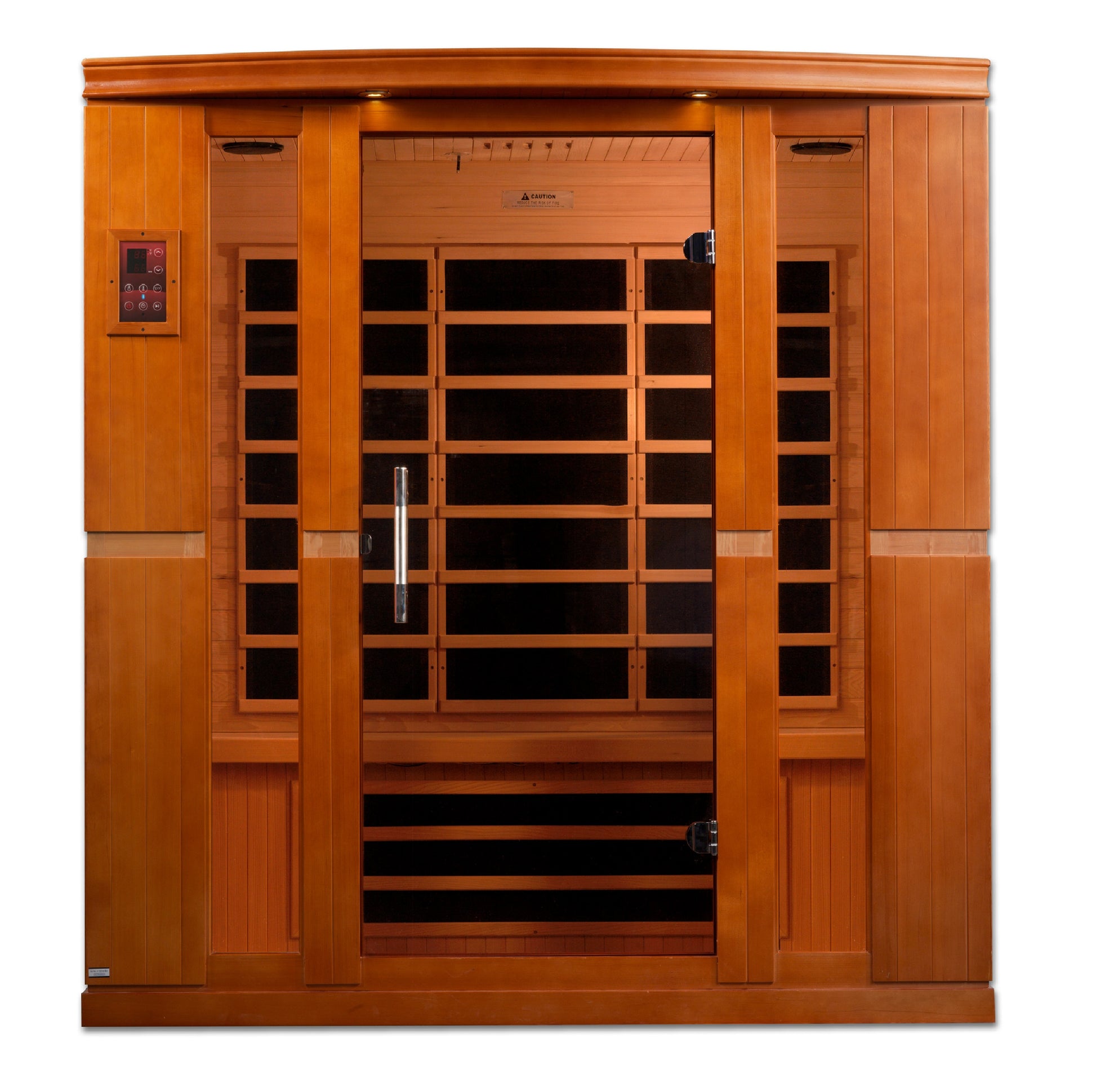 Dynamic Bergamo 4-person Low EMF (Between 5-10MG) FAR Infrared Sauna (Canadian Hemlock) DYN-6440-01