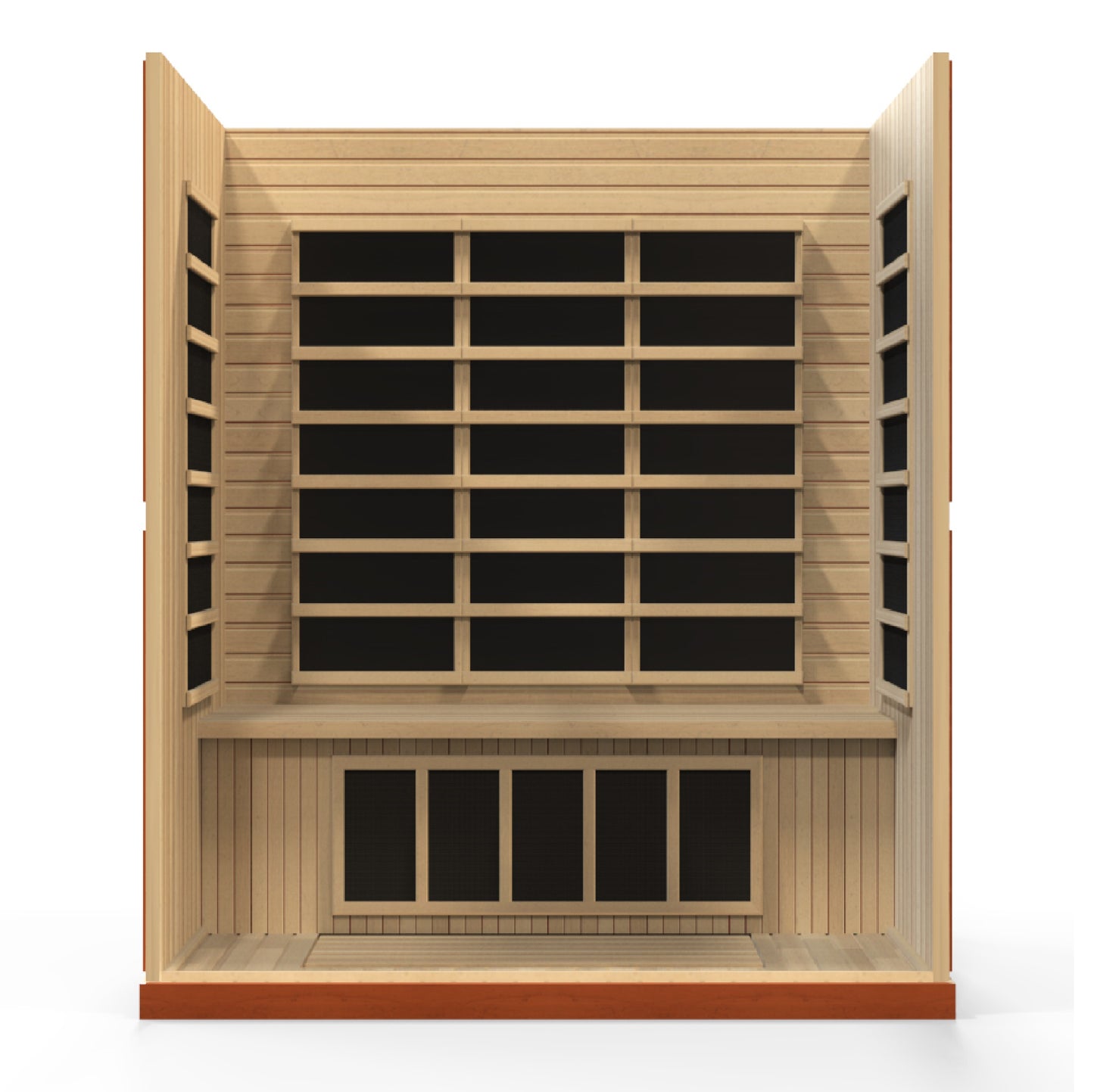 Dynamic Bergamo 4-person Low EMF (Between 5-10MG) FAR Infrared Sauna (Canadian Hemlock) DYN-6440-01