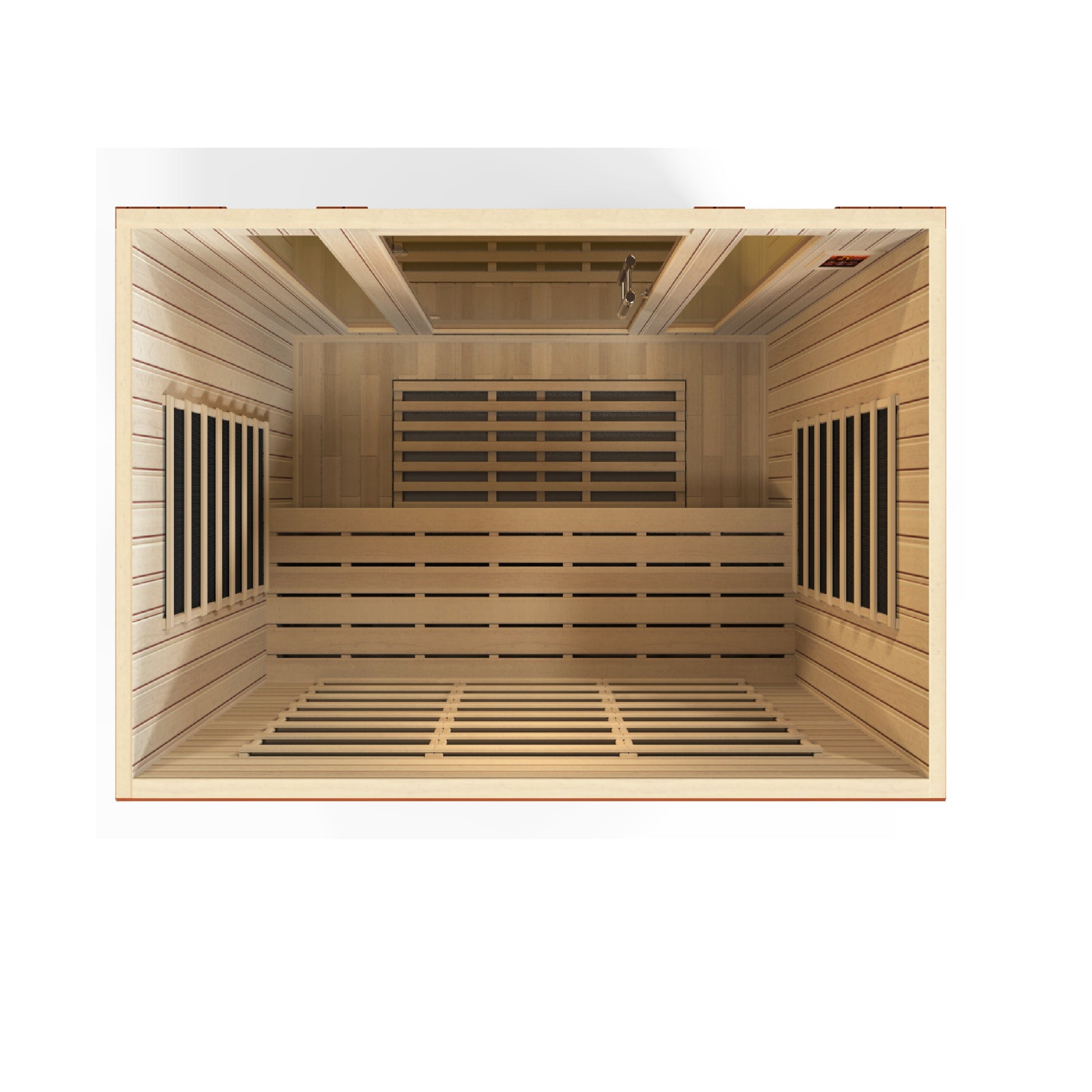 Dynamic Bergamo 4-person Low EMF (Between 5-10MG) FAR Infrared Sauna (Canadian Hemlock) DYN-6440-01
