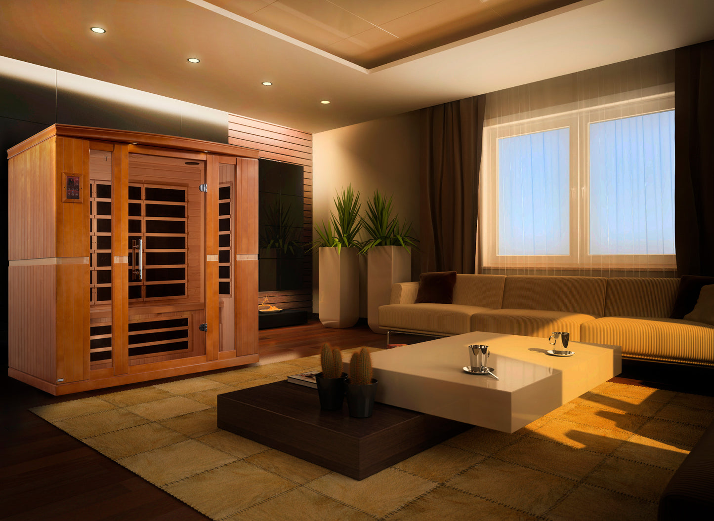 Dynamic Bergamo Elite 4-person Ultra Low EMF (Between 3-5MG) FAR Infrared Sauna (Canadian Hemlock)
DYN-6440-01 Elite