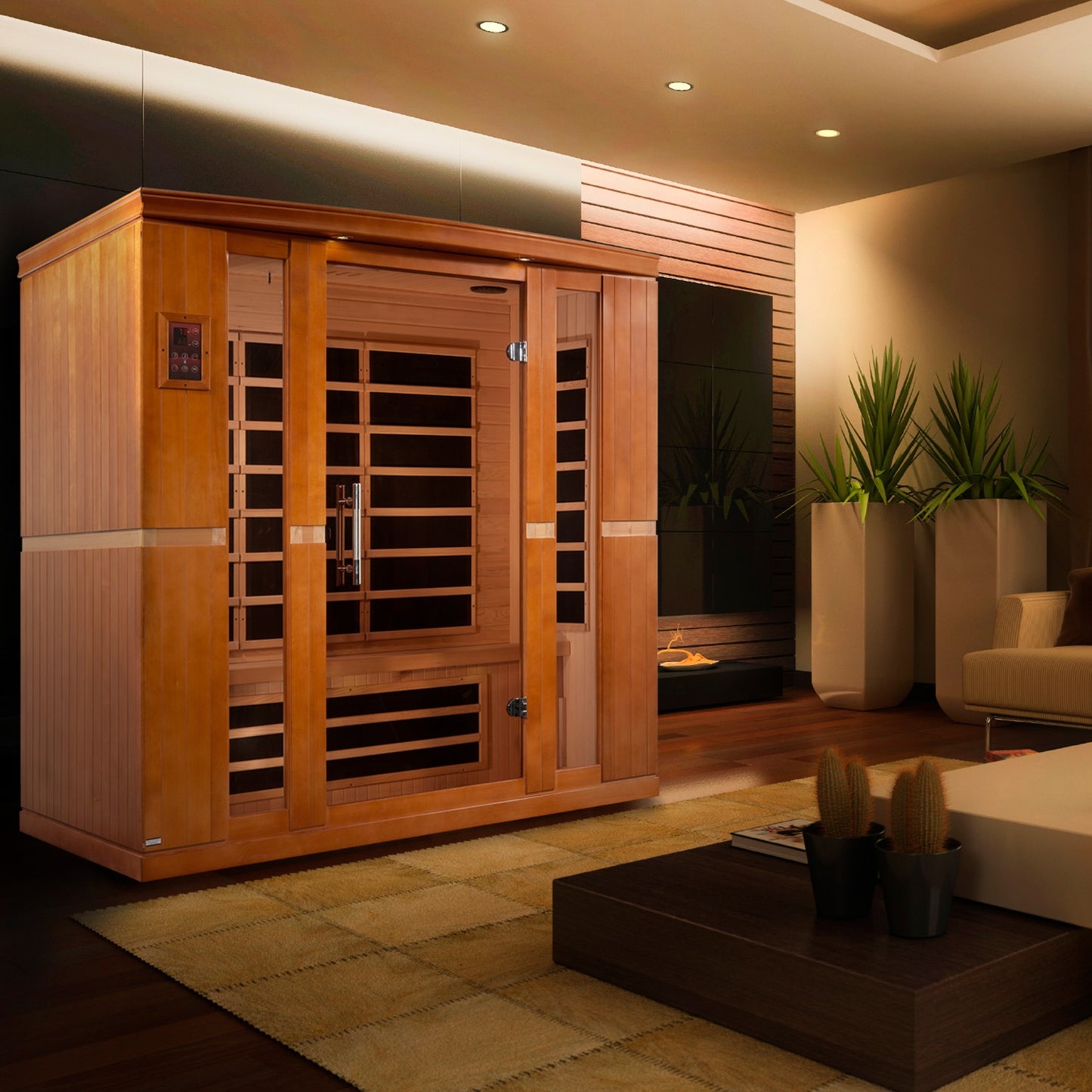 Dynamic Bergamo Elite 4-person Ultra Low EMF (Between 3-5MG) FAR Infrared Sauna (Canadian Hemlock)
DYN-6440-01 Elite