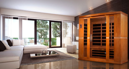 Dynamic Bergamo Elite 4-person Ultra Low EMF (Between 3-5MG) FAR Infrared Sauna (Canadian Hemlock)
DYN-6440-01 Elite