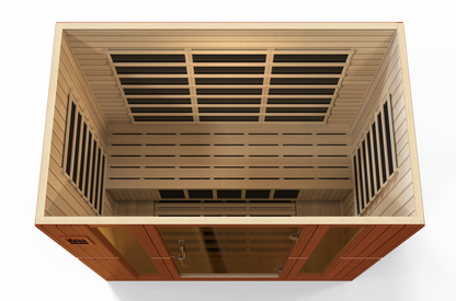 Dynamic Bergamo Elite 4-person Ultra Low EMF (Between 3-5MG) FAR Infrared Sauna (Canadian Hemlock)
DYN-6440-01 Elite