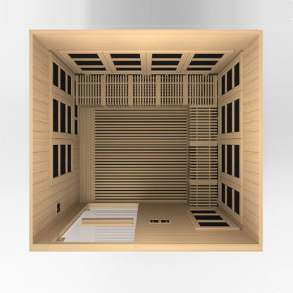 Golden Designs Catalonia 8-person PureTech™ Near Zero EMF (Under 3MG) FAR Infrared Sauna (Canadian Hemlock)
