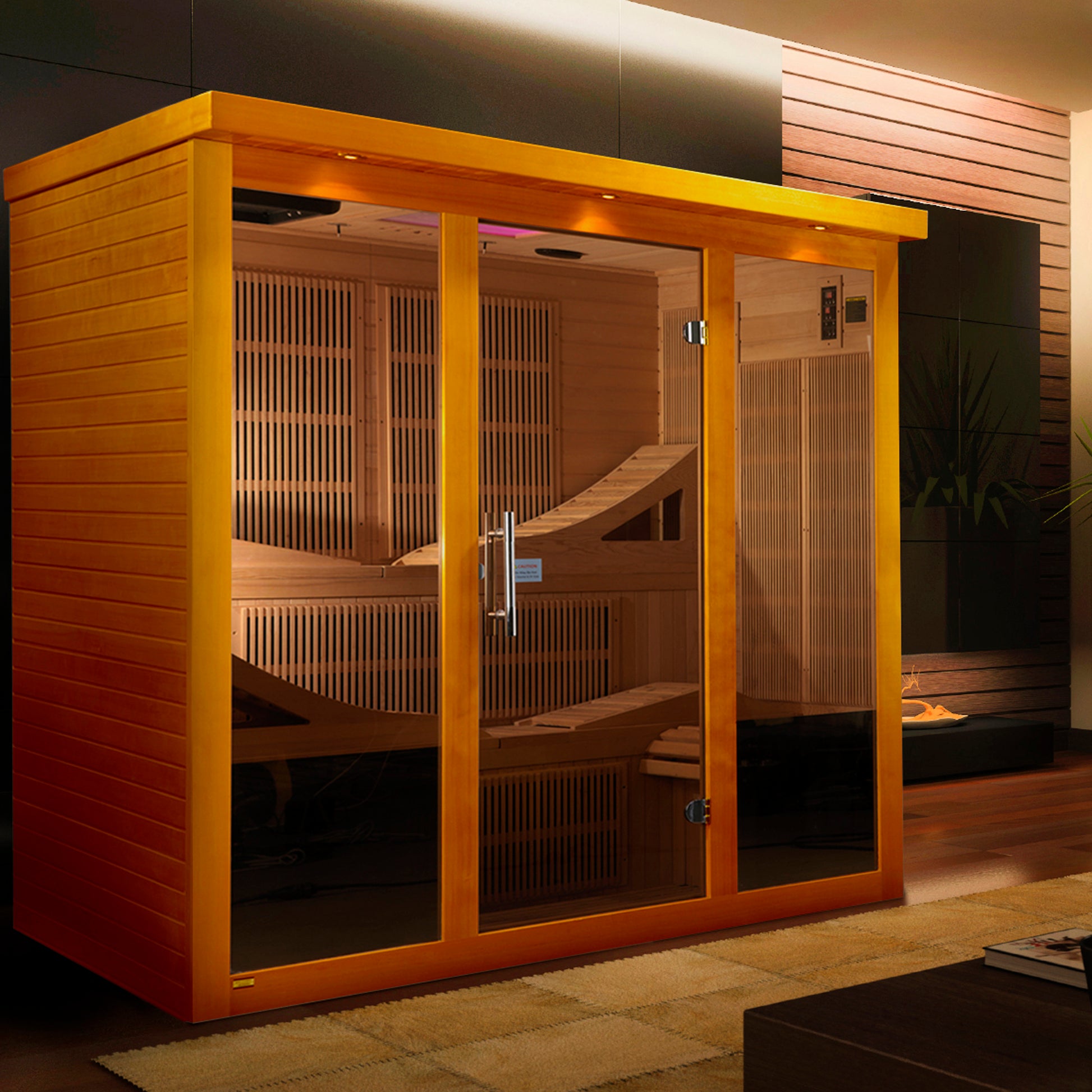 Dynamic Monaco Elite 6-person Ultra Low EMF (Between 3-5MG) FAR Infrared Sauna (Canadian Hemlock)
DYN-6996-01 Elite
