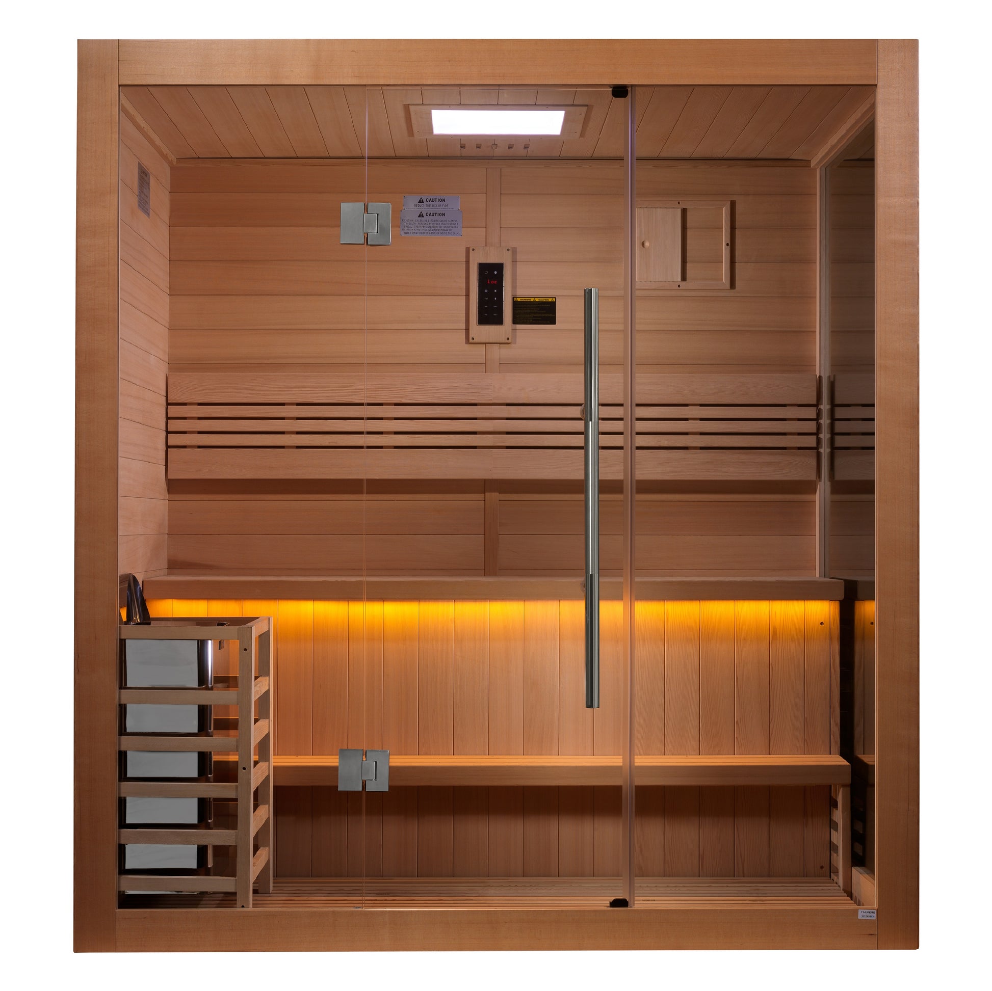 Golden Designs "Forssa Edition" 3 Person Indoor Traditional Sauna (GDI-7203-01) - Canadian Red Cedar Interior
