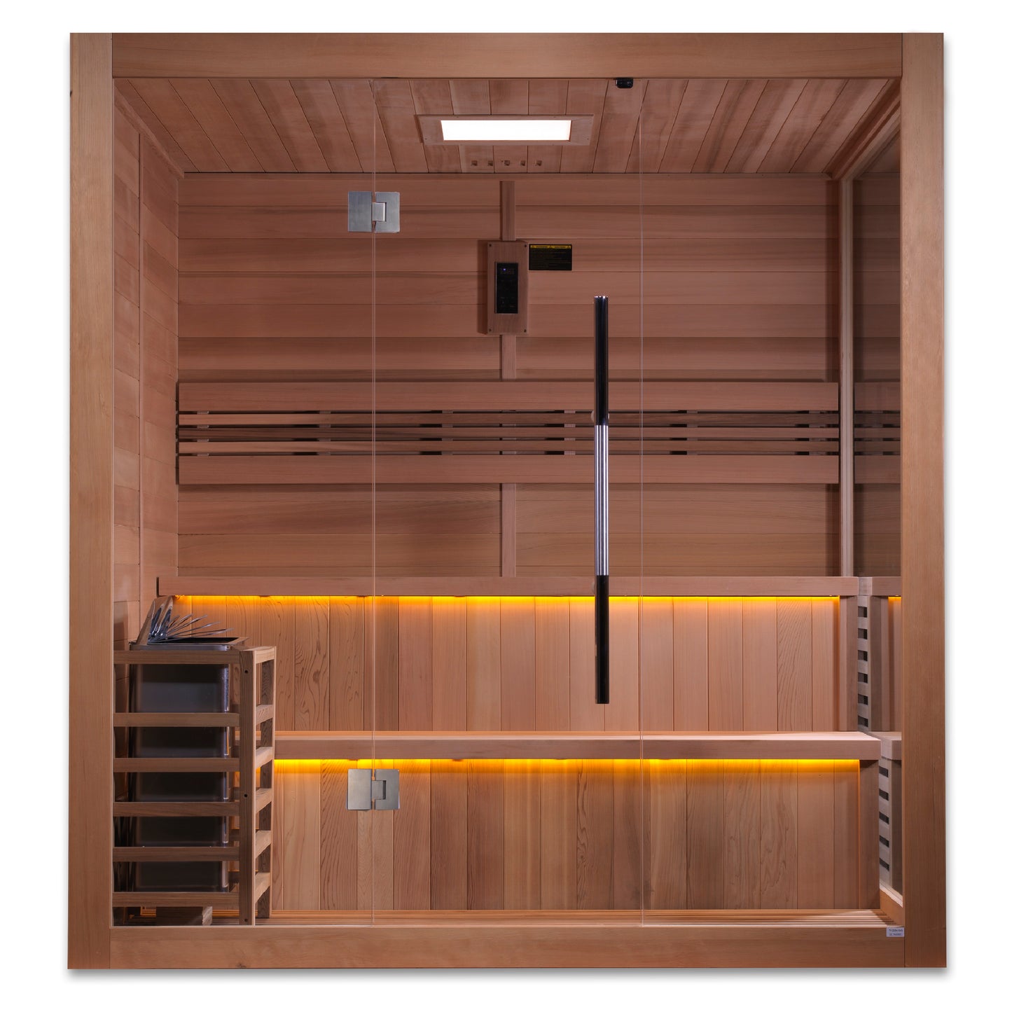 Golden Designs "Kuusamo Edition" 6 Person Indoor Traditional Sauna (GDI-7206-01) - Canadian Red Cedar Interior
