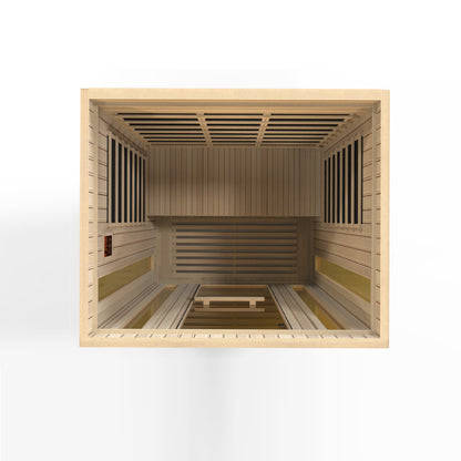 Maxxus 3-Person Low EMF (Between 5-10MG) FAR Infrared Sauna (Canadian Hemlock) MX-LS3-01

