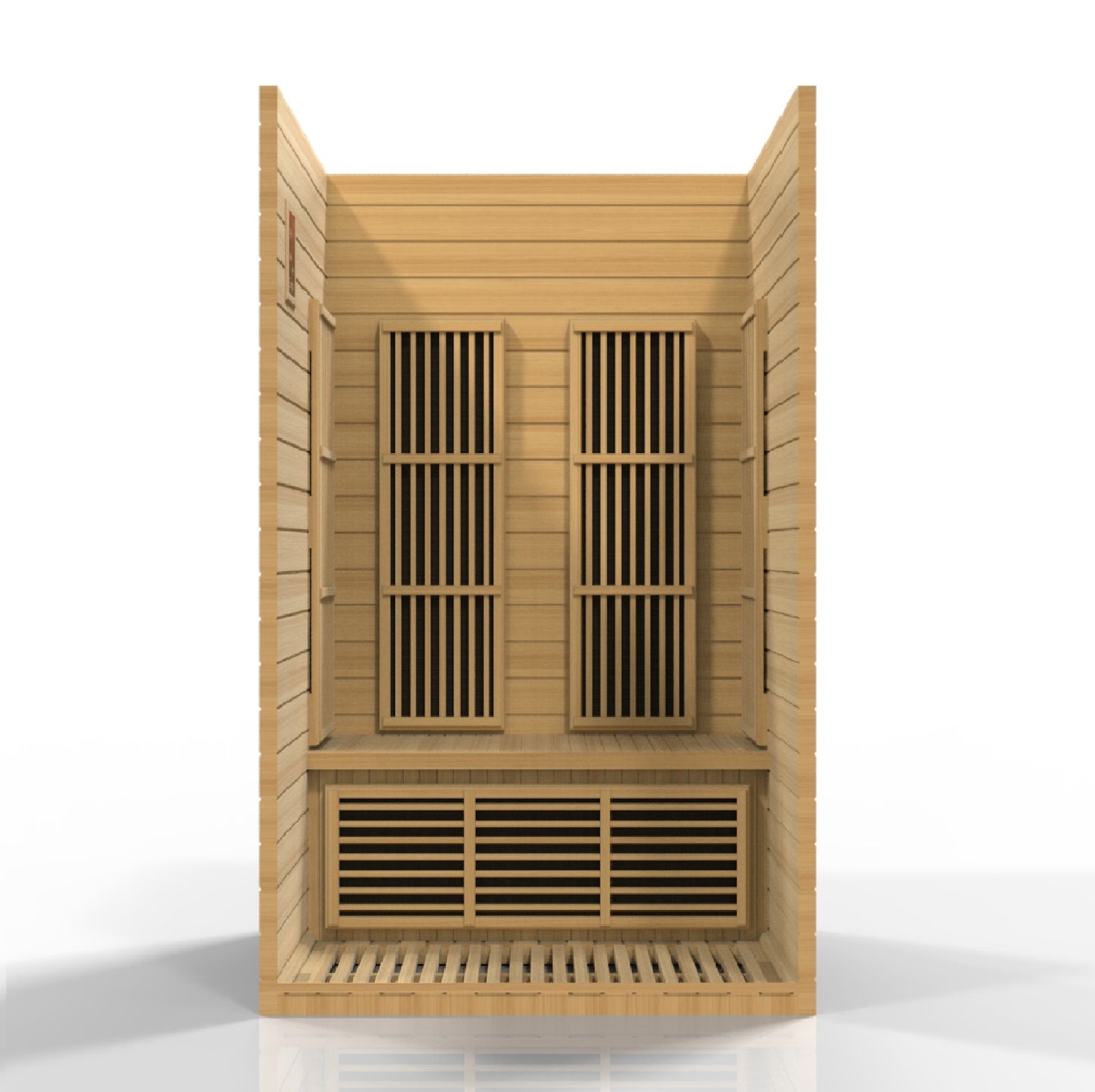 Maxxus Seattle 2-Person Near Zero EMF (Under 3MG) FAR Infrared Sauna (Canadian Hemlock) MX-J206-01-ZF