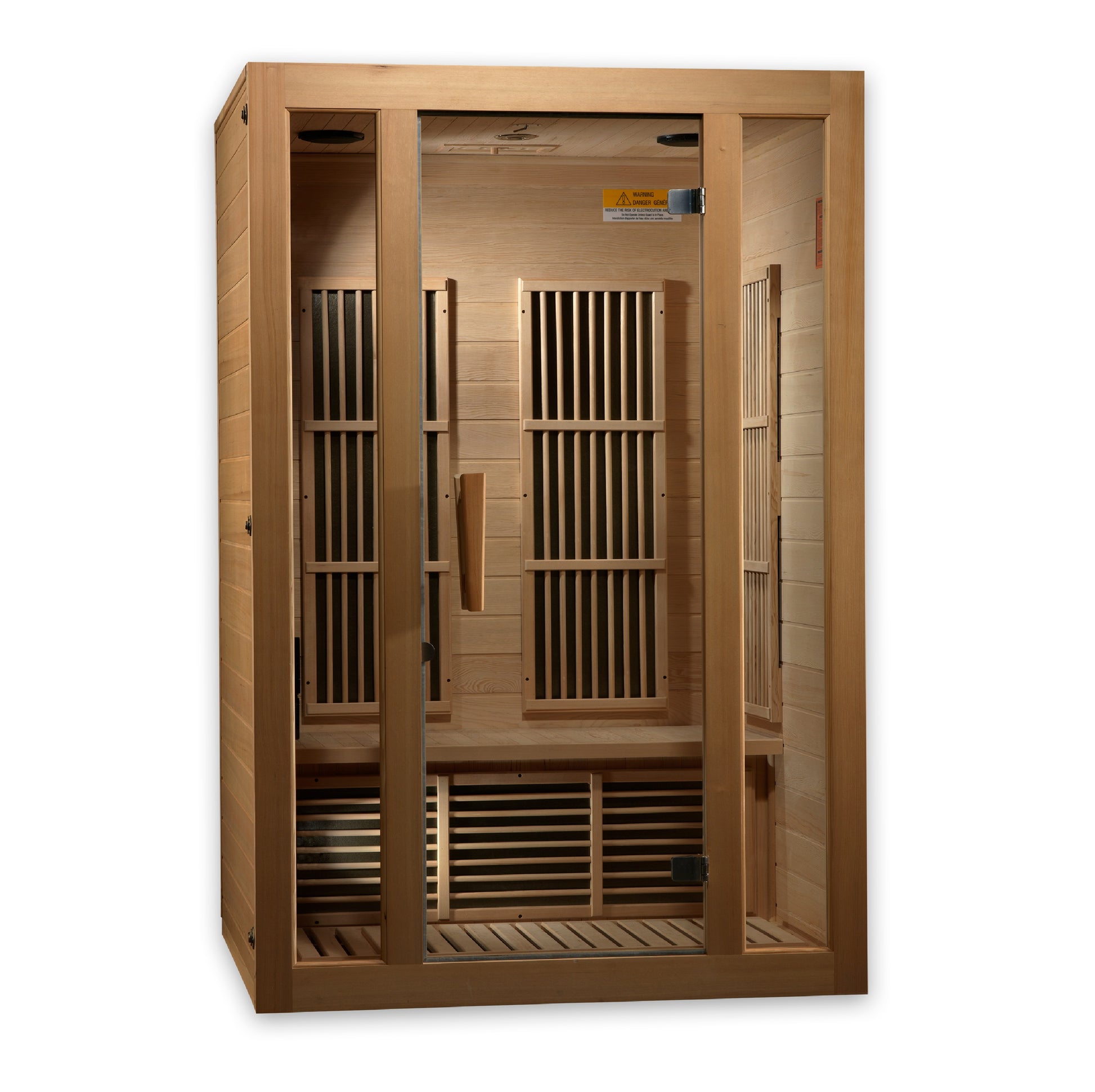 Maxxus Seattle 2-Person Low EMF (Between 5-10MG) FAR Infrared Sauna (Canadian Hemlock) MX-J206-01
