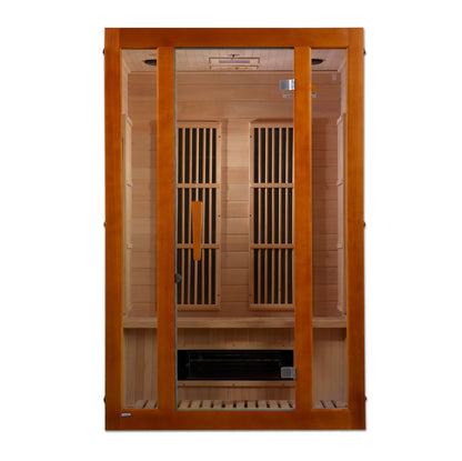 Maxxus 2-Person Low EMF (Between 5-10MG) FAR Infrared Sauna (Canadian Hemlock) MX-J206-02S
