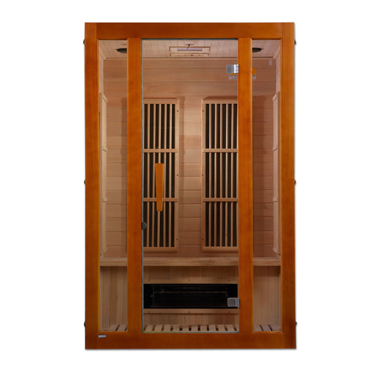 Maxxus 2-Person Low EMF (Between 5-10MG) FAR Infrared Sauna (Canadian Hemlock) MX-J206-02S
