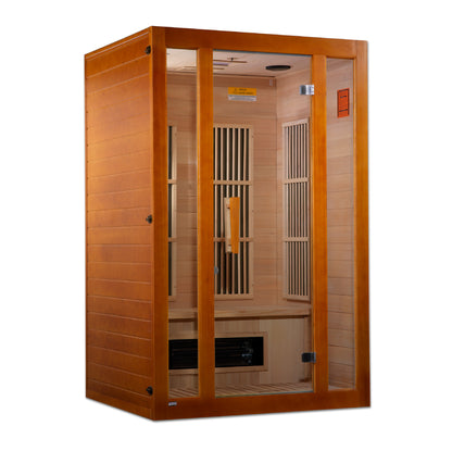 Maxxus 2-Person Low EMF (Between 5-10MG) FAR Infrared Sauna (Canadian Hemlock) MX-J206-02S
