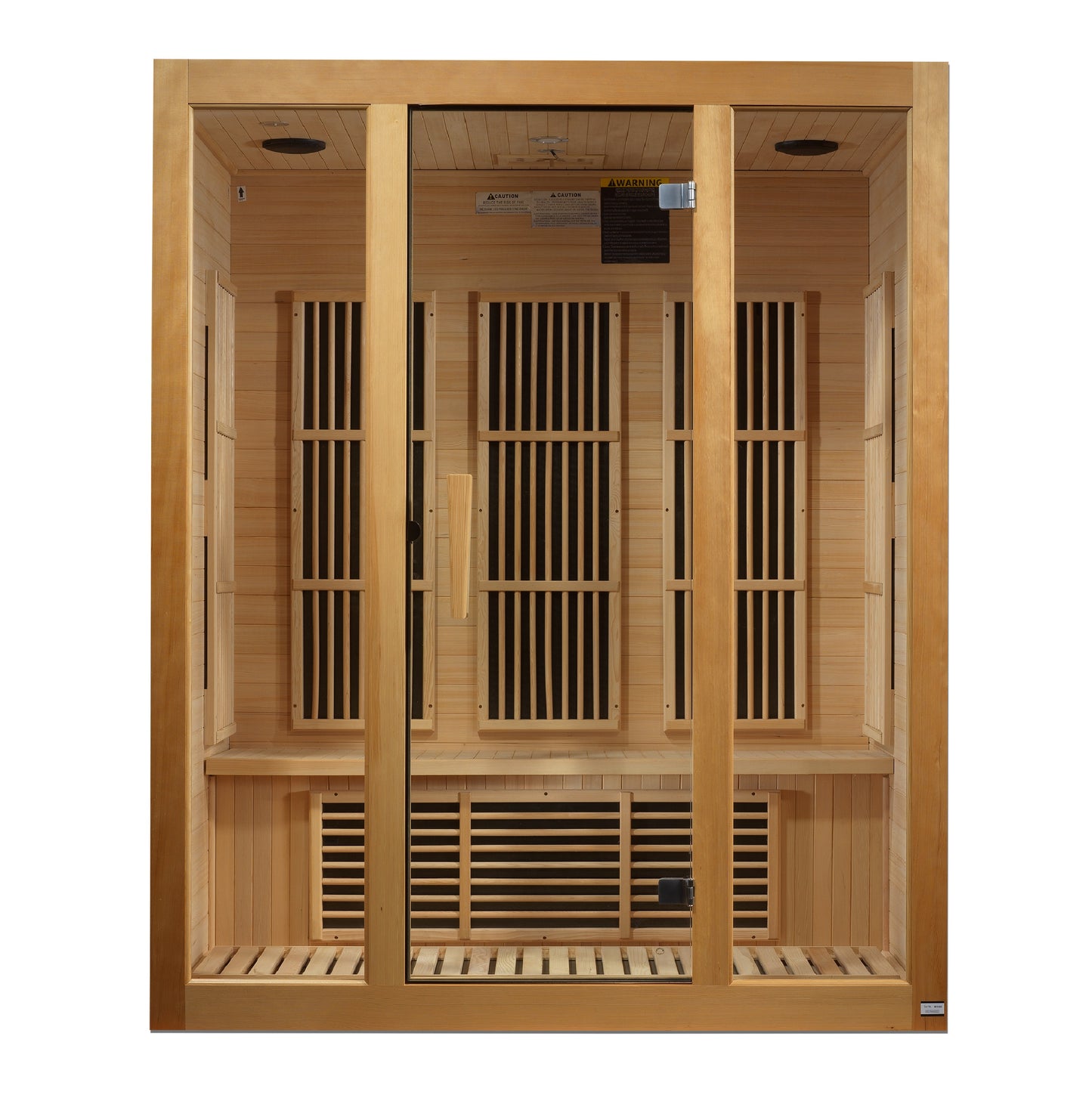 Maxxus Bellevue 3-Person Near Zero EMF (Under 3MG) FAR Infrared Sauna (Canadian Hemlock) MX-J306-01-ZF