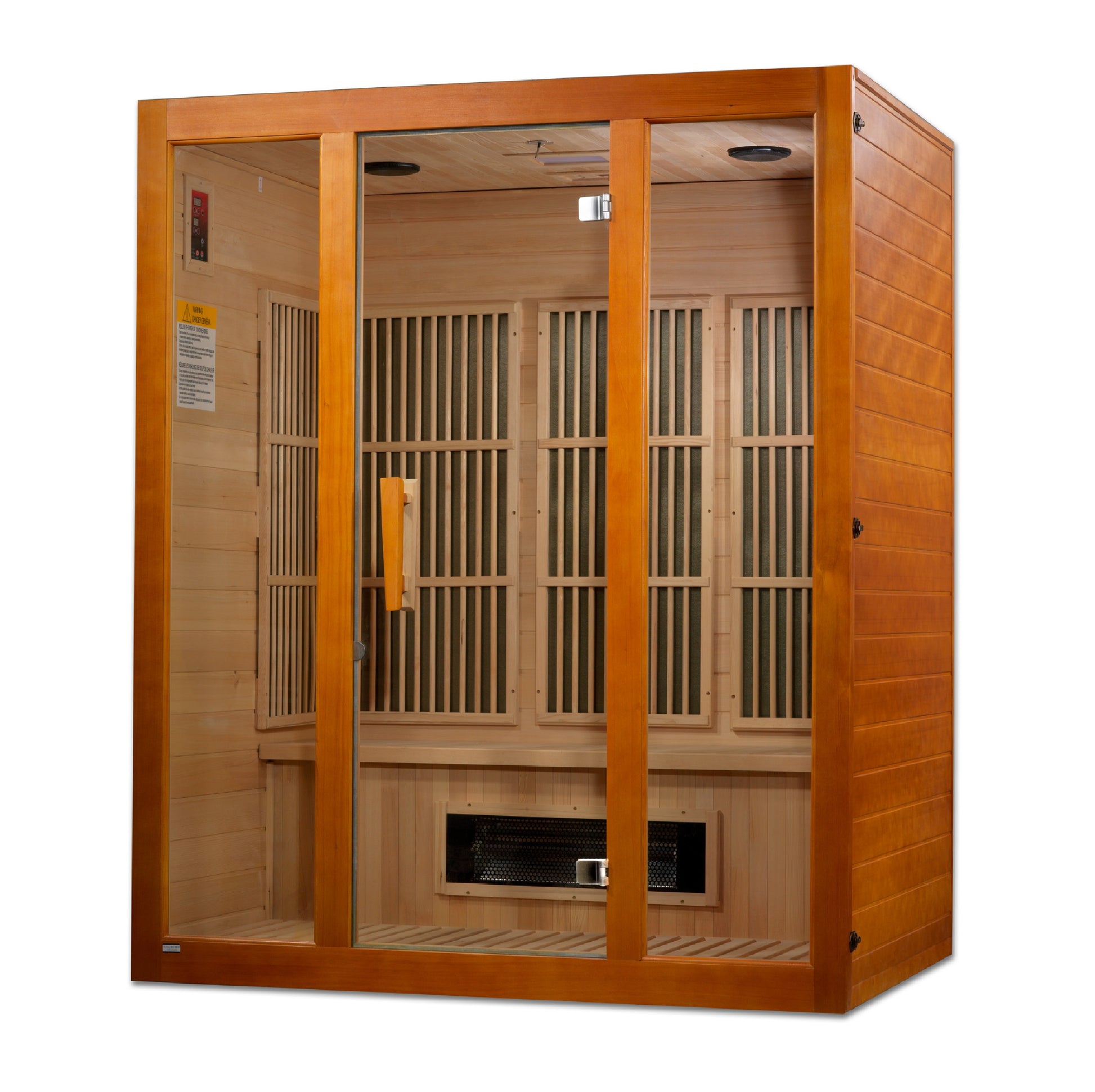 Maxxus 3-Person Low EMF (Between 5-10MG) FAR Infrared Sauna (Canadian Hemlock) MX-J306-02S
