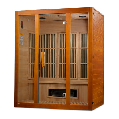 Maxxus 3-Person Low EMF (Between 5-10MG) FAR Infrared Sauna (Canadian Hemlock) MX-J306-02S
