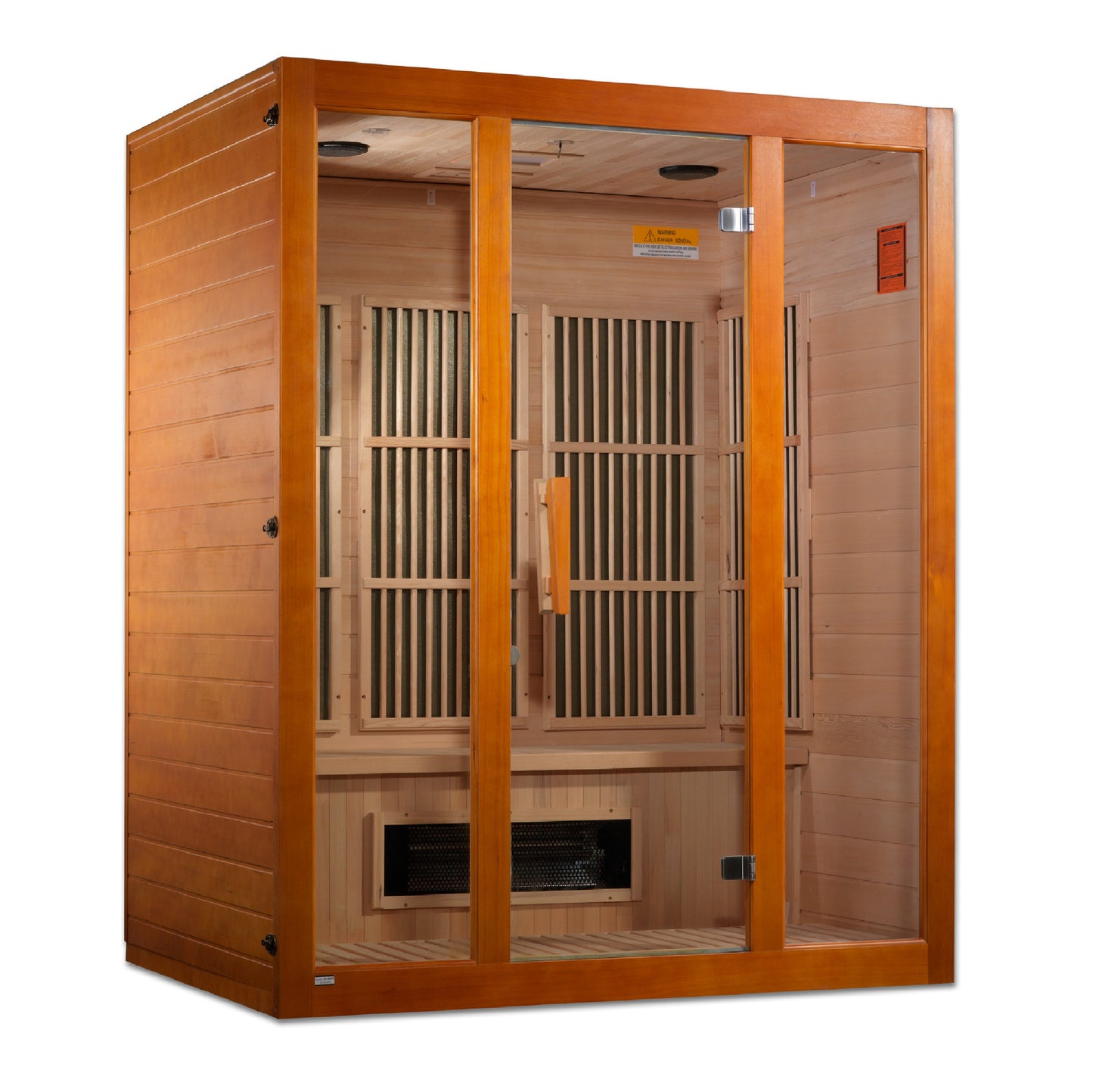 Maxxus 3-Person Low EMF (Between 5-10MG) FAR Infrared Sauna (Canadian Hemlock) MX-J306-02S
