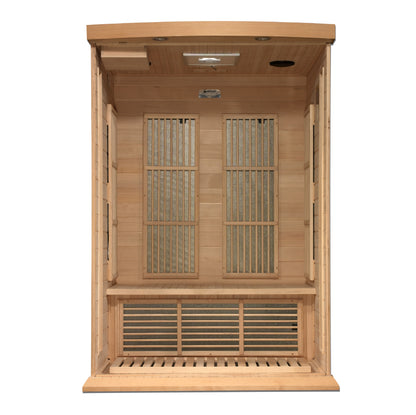 Maxxus 2-Person Near Zero EMF (Under 3MG) FAR Infrared Sauna (Canadian Hemlock) MX-K206-01-ZF
