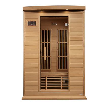 Maxxus 2-Person Near Zero EMF (Under 3MG) FAR Infrared Sauna (Canadian Hemlock) MX-K206-01-ZF