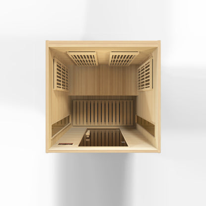 Maxxus 2-Person Low EMF (Between 5-10MG) FAR Infrared Sauna (Canadian Hemlock) MX-K206-01