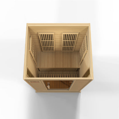Maxxus 2-Person Low EMF (Between 5-10MG) FAR Infrared Sauna (Canadian Hemlock) MX-K206-01