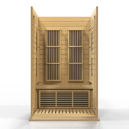 Maxxus 2-Person Low EMF (Between 5-10MG) FAR Infrared Sauna (Canadian Hemlock) MX-K206-01