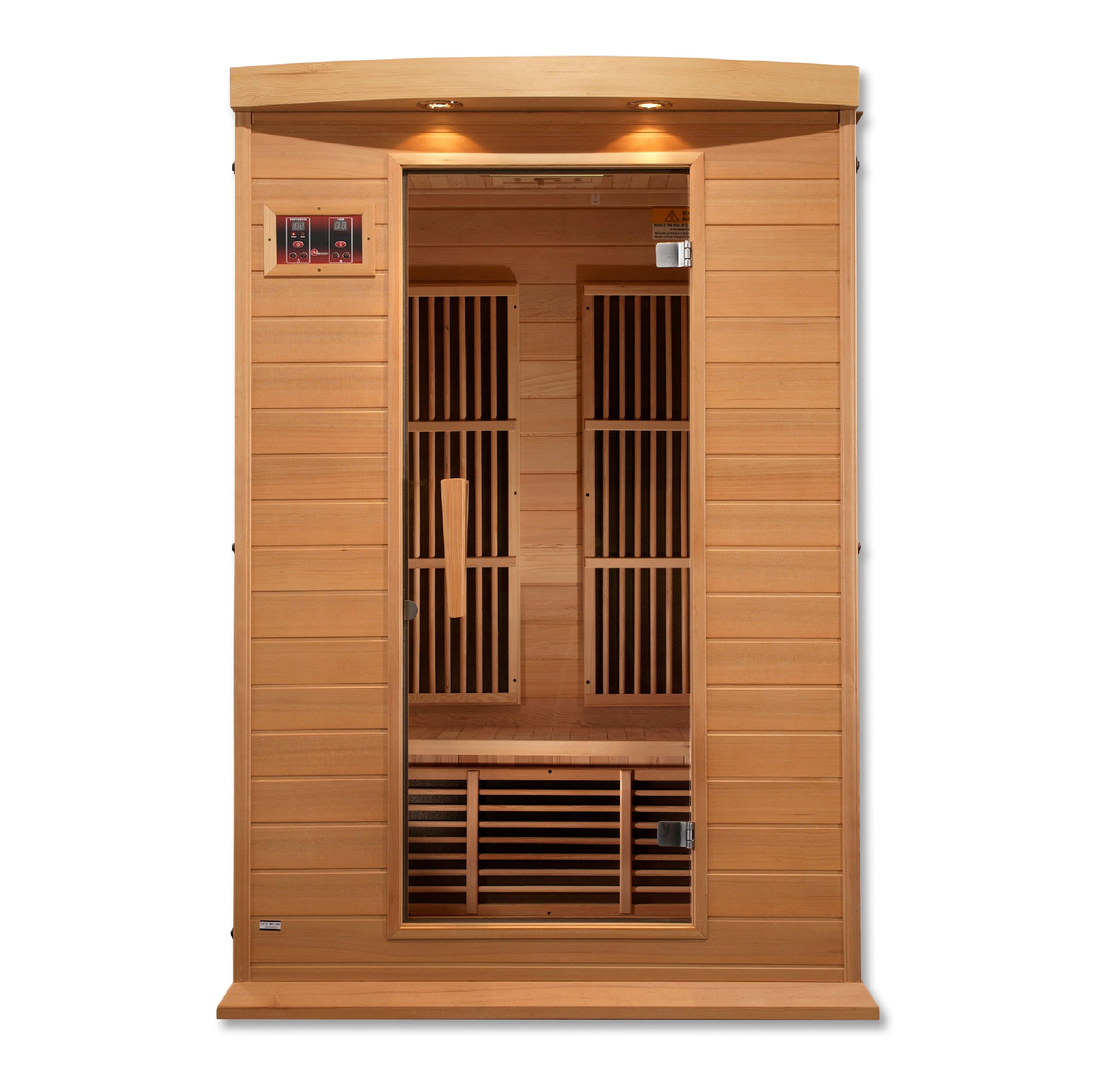 Maxxus 2-Person Low EMF (Between 5-10MG) FAR Infrared Sauna (Canadian Hemlock) MX-K206-01