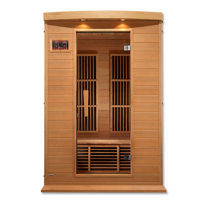 Maxxus 2-Person Low EMF (Between 5-10MG) FAR Infrared Sauna (Canadian Hemlock) MX-K206-01