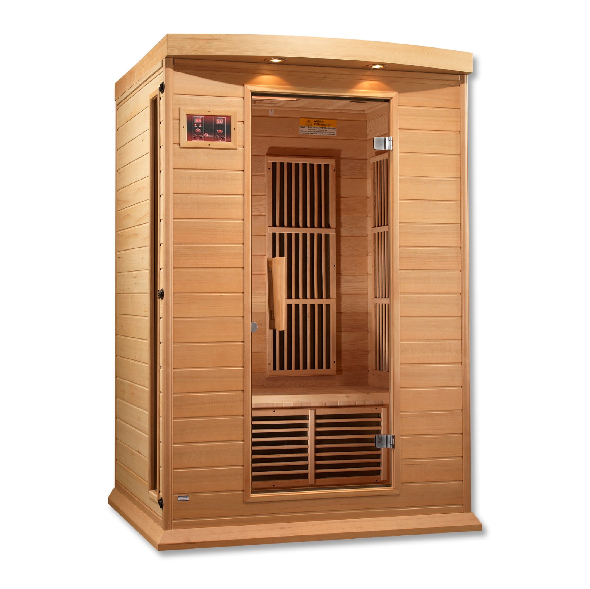 Maxxus 2-Person Low EMF (Between 5-10MG) FAR Infrared Sauna (Canadian Hemlock) MX-K206-01