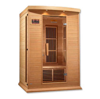 Maxxus 2-Person Low EMF (Between 5-10MG) FAR Infrared Sauna (Canadian Hemlock) MX-K206-01