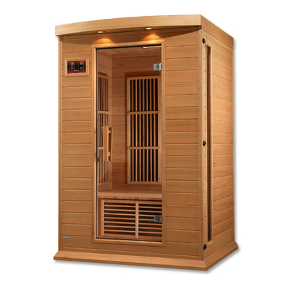 Maxxus 2-Person Low EMF (Between 5-10MG) FAR Infrared Sauna (Canadian Hemlock) MX-K206-01