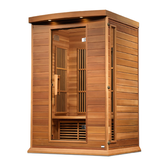 Maxxus 2-Person Low EMF (Between 5-10MG) FAR Infrared Sauna (Canadian Red Cedar) MX-K206-
1 CED