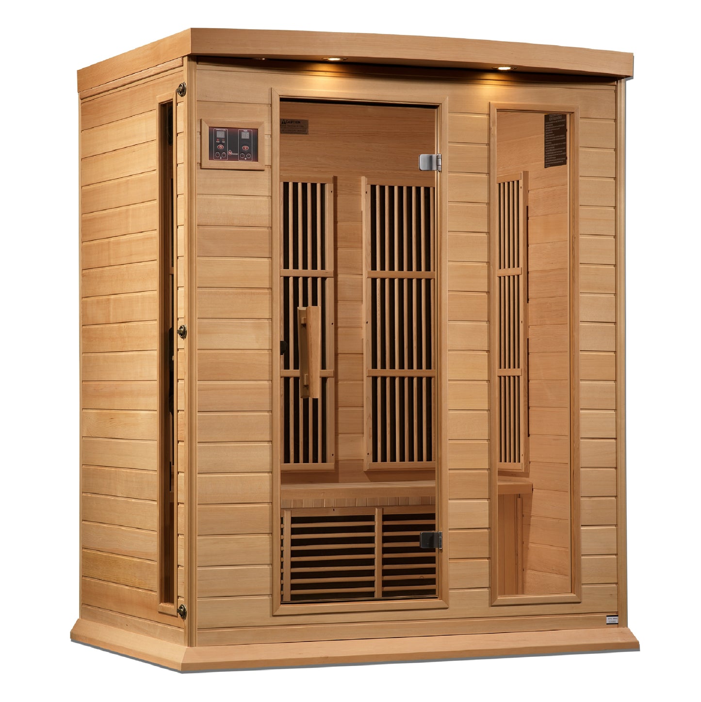 Maxxus 3-Person Near Zero EMF (Under 3MG) FAR Infrared Sauna (Canadian Hemlock) MX-K306-01-ZF
