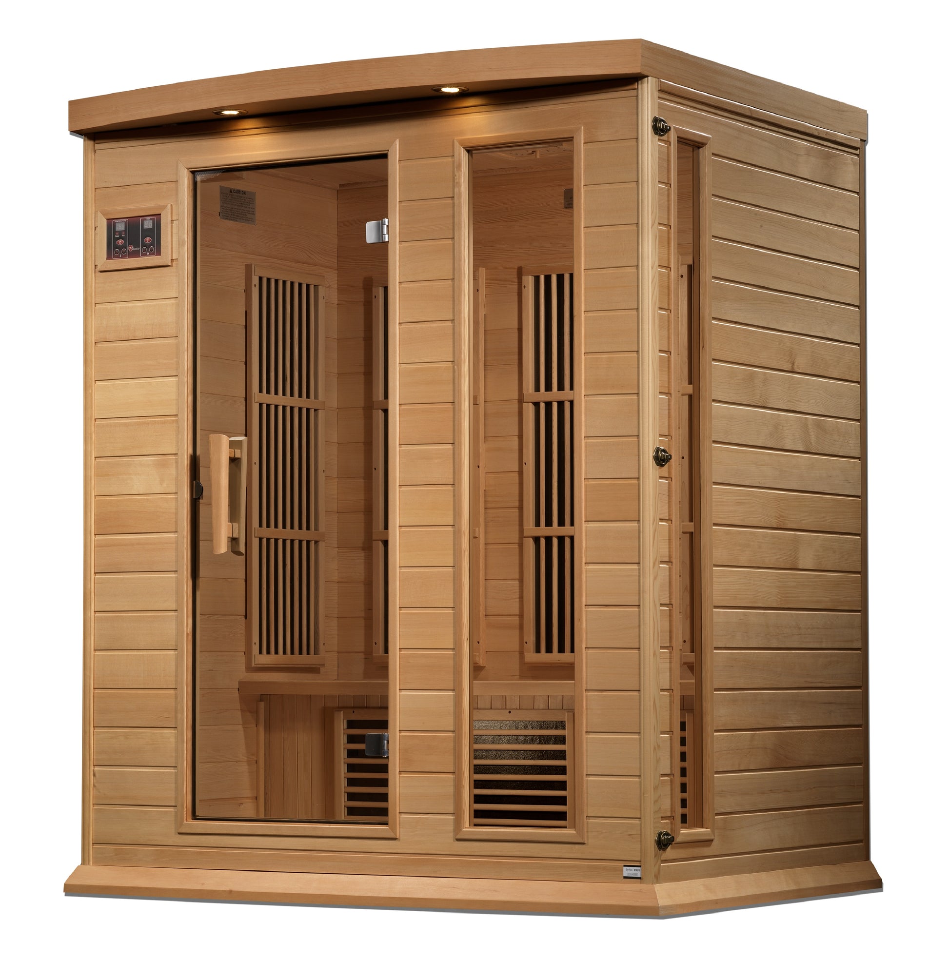 Maxxus 3-Person Near Zero EMF (Under 3MG) FAR Infrared Sauna (Canadian Hemlock) MX-K306-01-ZF