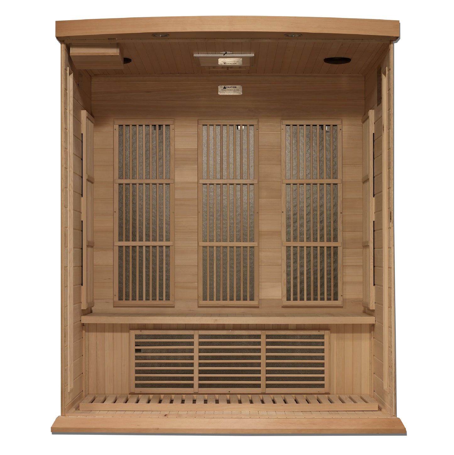 Maxxus 3-Person Near Zero EMF (Under 3MG) FAR Infrared Sauna (Canadian Hemlock) MX-K306-01-ZF
