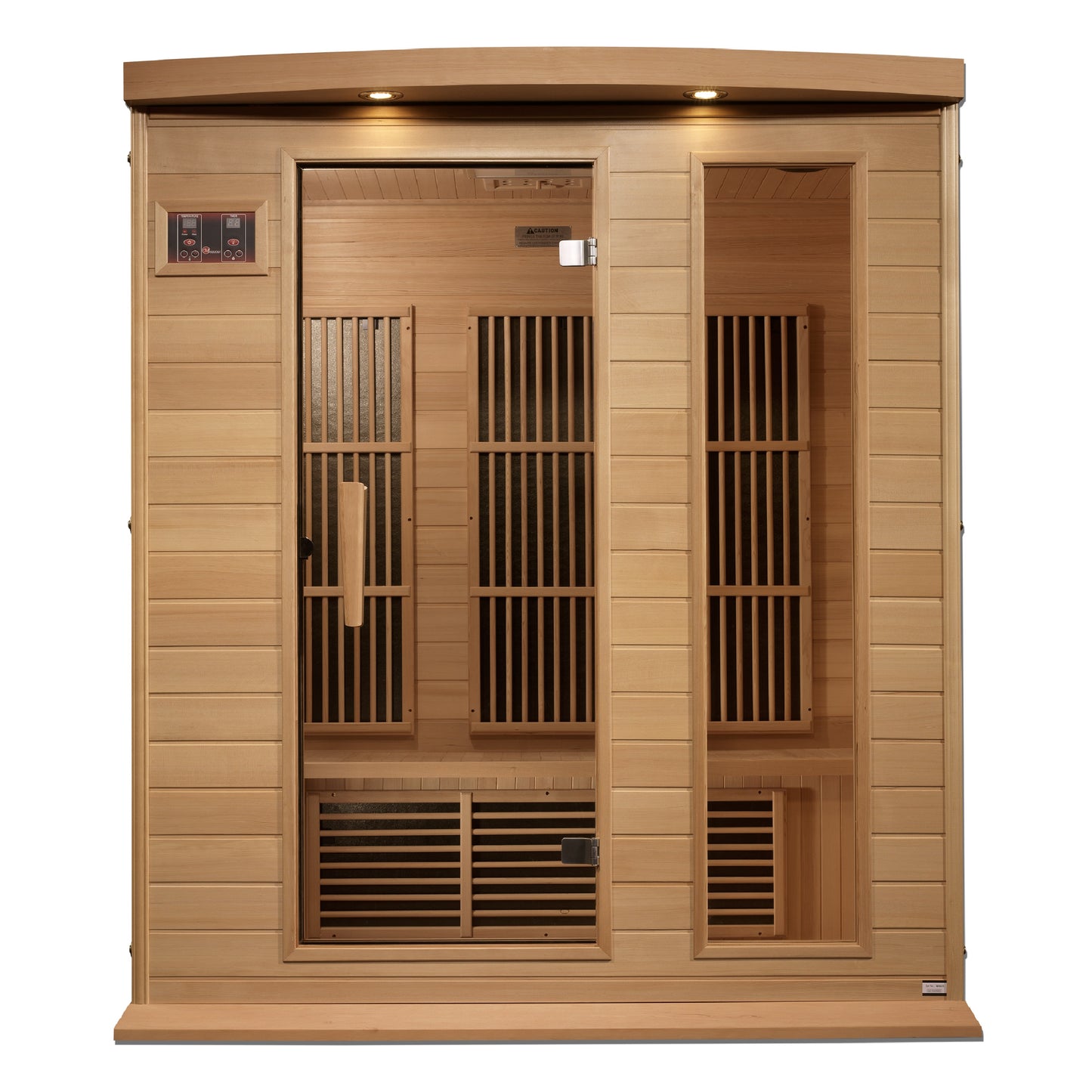 Maxxus 3-Person Near Zero EMF (Under 3MG) FAR Infrared Sauna (Canadian Hemlock) MX-K306-01-ZF