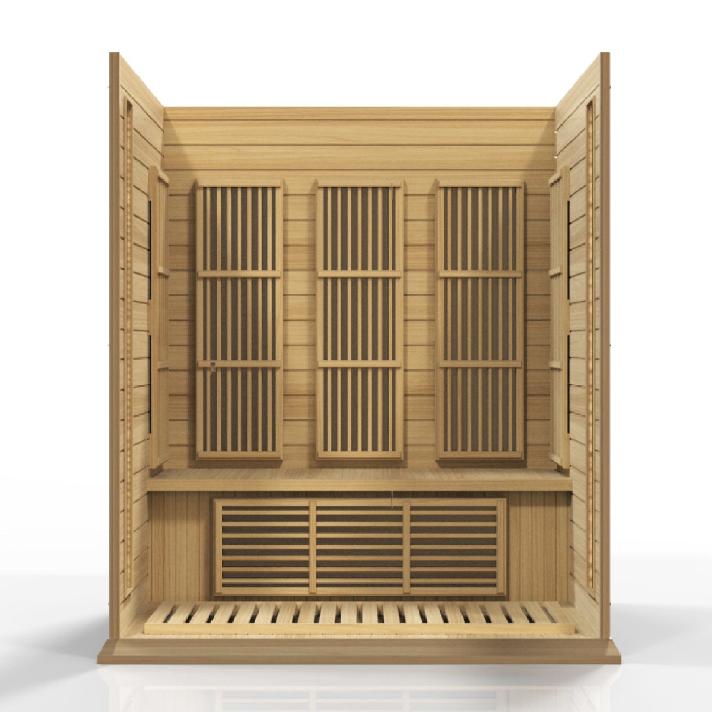 Maxxus 3-Person Low EMF (Between 5-10MG) FAR Infrared Sauna (Canadian Hemlock) MX-K306-01