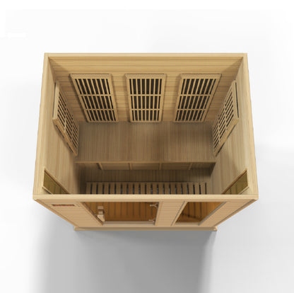 Maxxus 3-Person Low EMF (Between 5-10MG) FAR Infrared Sauna (Canadian Hemlock) MX-K306-01