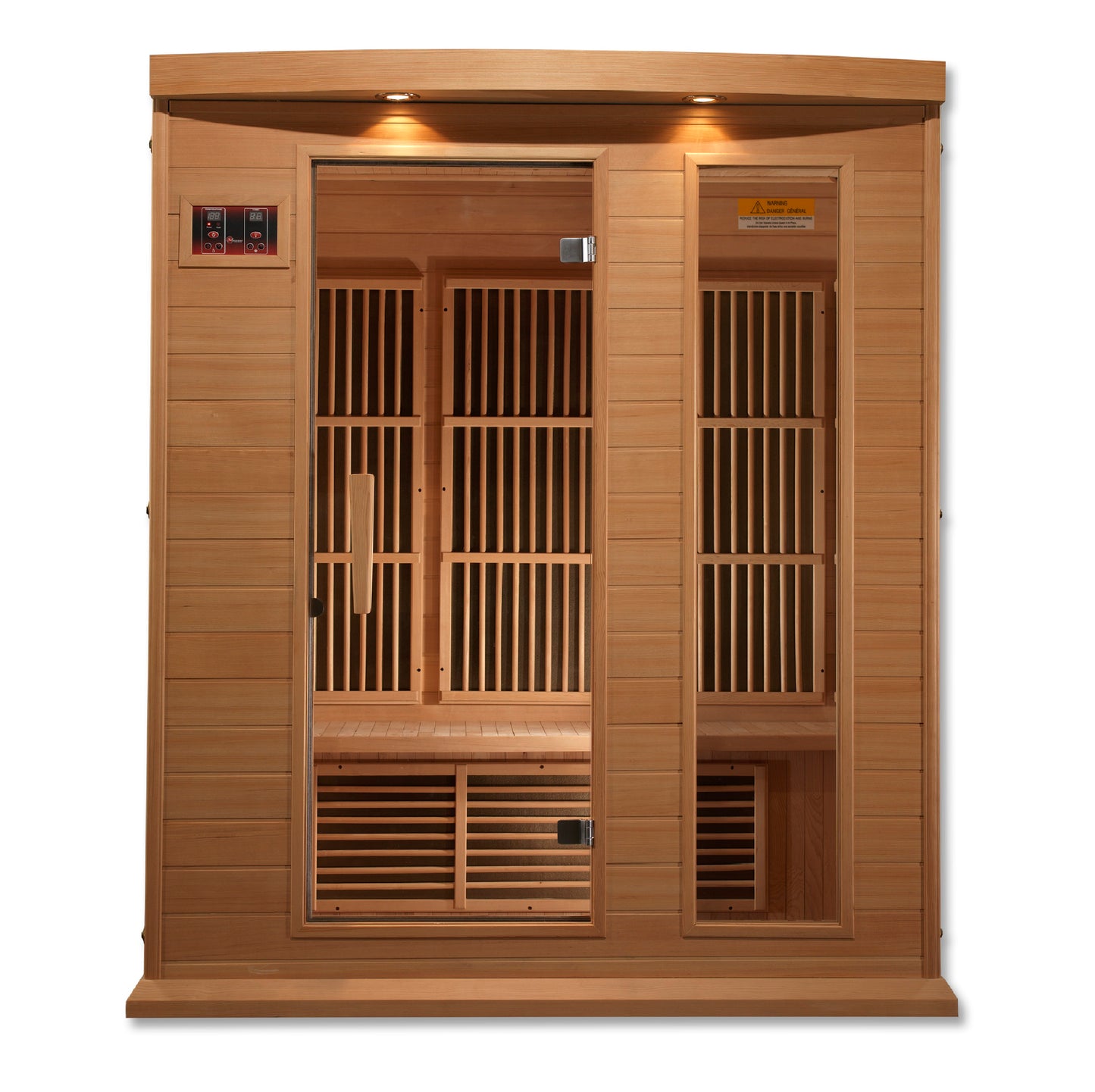 Maxxus 3-Person Low EMF (Between 5-10MG) FAR Infrared Sauna (Canadian Hemlock) MX-K306-01