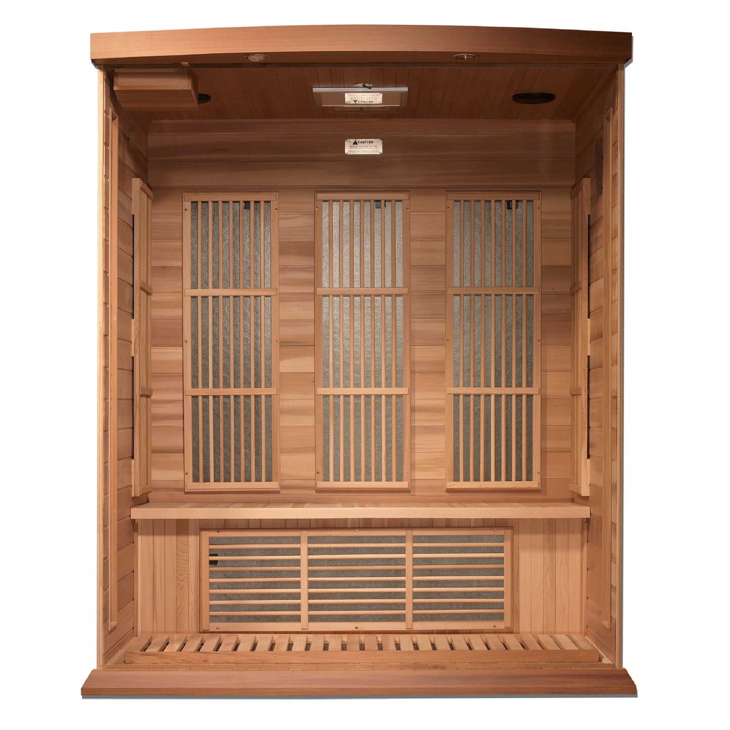 Maxxus 3-Person Near Zero EMF (Under 3MG) FAR Infrared Sauna (Canadian Red Cedar)
